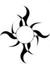 tribal sun pic tat